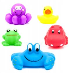 AKUKU Fürdőjáték Szett, 5 db-os, gumi, állatok (A0363)