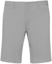 Kariban Férfi mosott hatású bermuda, Kariban KA750, Fine Grey-46 (ka750fg-46)