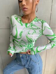 Shein DC54305 Mintás Hosszú Ujjú Felső Shein (42) M