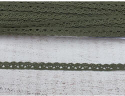 Kekizöld pamut csipke 1cm*2méter - papelito
