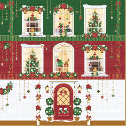 Easy Life Karácsonyi szalvéta 33x33cm, Festive Avenue