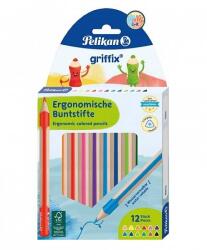 Pelikan Griffix 12 db-os vastag színes ceruza készlet (00701525)