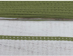  Oliva pamut csipke 1cm*2méter - papelito