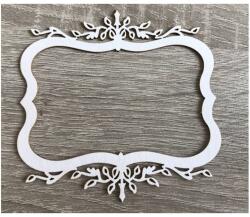  Fa díszítőelem - keret - 1 db (Fa díszítőelem)
