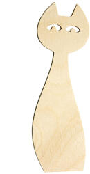  Fa könyvjelző - macska (fa termékek furnérból)