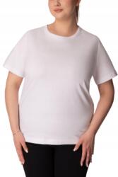  Mona Queen Size Női pamut póló Regular Base fehér szín 4XL (MO-W-LW25-030070015-030001-4XL)