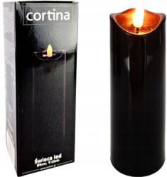 Cortina Mécsestartó utántöltő Led gyertya 15 cm fekete (Świeca led na baterie)