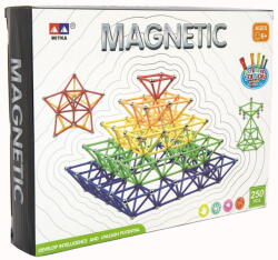 Teddies Mágneses építőkockák Teddies Magnetická stavebnice 250 db (00850360)