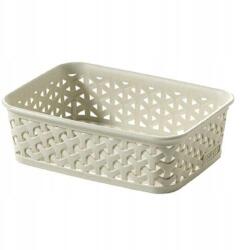 Keter Rattan kosár 20x14x6cm "y" Stílusú, Ph Krém (XXX)