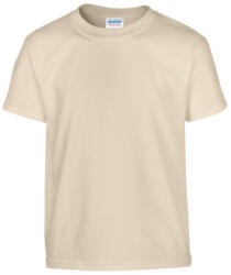 Gildan GIB5000 rövid ujjú pamut gyerek póló - sand szín (giB5000sa-xs) - olibo