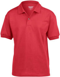 Gildan GIB8800 rövid ujjú galléros gyerek póló - red szín (giB8800re-xl) - olibo
