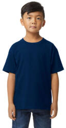 Gildan GIB65000 rövid ujjú pamut gyerek póló - navy szín (gib65000nv-xl) - olibo