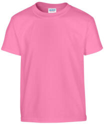 Gildan GIB5000 rövid ujjú pamut gyerek póló - azalea szín (giB5000az-l) - olibo
