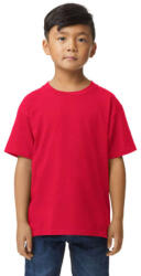 Gildan GIB65000 rövid ujjú pamut gyerek póló - red szín (gib65000re-xs) - olibo