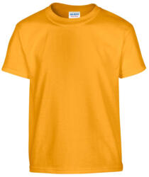 Gildan GIB5000 rövid ujjú pamut gyerek póló - gold szín (giB5000go-xs) - olibo