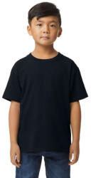 Gildan GIB65000 rövid ujjú pamut gyerek póló - pitch black szín (gib65000pbl-s) - olibo