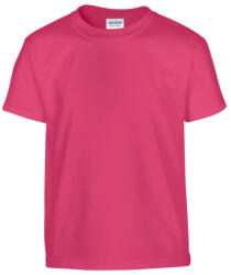 Gildan GIB5000 rövid ujjú pamut gyerek póló - heliconia szín (giB5000he-l) - olibo