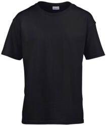 Gildan GIB64000 rövid ujjú pamut gyerek póló - black szín (giB64000bl-xl) - olibo