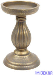  Talpas dekor gyertyatartó 17cm - Antik
