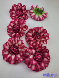  Dália selyemvirág fej 11cm - Pink Átmenetes