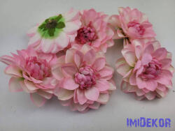  Dália selyemvirág fej 11cm - Rózsaszín