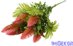  Bogáncsos műzöld bokor 38cm - Rózsaszín