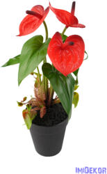  Cserepes gumi flamingó 30cm - Piros