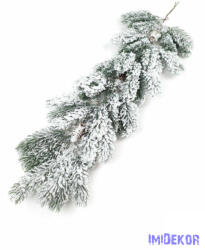  Fenyőág tobozzal 60cm - Havas