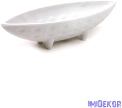  Talpas csónak műanyag tál - Fehér