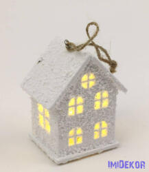  Hódarás LED fa házikó akasztós - B