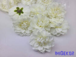  Dália selyemvirág fej 11cm - Krém