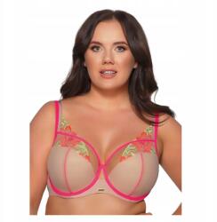 Ava Melltartó 65F félmerevítős melltartó semi soft szexi bézs rózsaszín fluo Ava (2071)