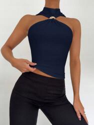 Shein KC61301 Shein Felső Aszimmetrikus Arany Díszítéssel (43) S