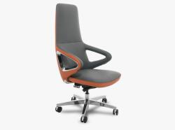 Revotica Revotica Titanium 201od Szürke/narancs Valódi Bőr Irodaszék