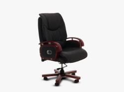 Revotica REVOTICA Irodaszék Jack 108 fekete textilbőr + fa