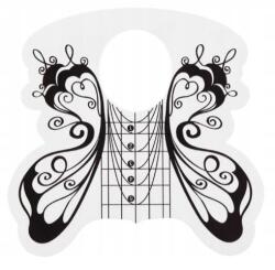  Körömhosszabbító sablonok nagy fekete pillangó 500 db (5903802819762)