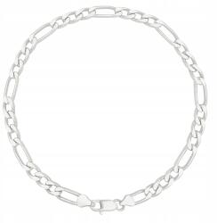 Larezo Figaro Ezüst Férfi Karkötő 3 mm Hosszú Teljes Ródiumozott 21 cm Ezüst 925 (srebrna bransoletka figaro rodowana pełna 925)