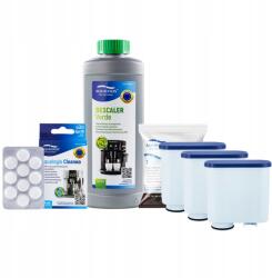 Aqualogis Saeco AL-Clean kávéfőző szűrő vízkőoldó 500ml Cleaneo 10 db (Set_AL-Clean_3szt_Verde_500ml_Cleaneo10tab)