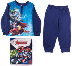  Hosszú vékony pamut gyerek pizsama - Bosszúállók - 104 - sötétkék (evi_AVE113_ske_104)