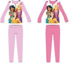 Hercegnők Disney Hercegnők pamut jersey gyerek pizsama - világosrózsaszín - 104 (evi_PRI-LOPYJ-1093_vro_104)