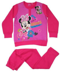 Minnie egér Téli flanel gyerek pizsama - Minnie egér - pink - 134 (evi_MIN1002_pink_134)