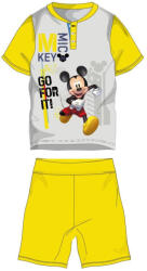 Mickey egér Disney Mickey egér nyári rövid ujjú gyerek pizsama - pamut jersey pizsama - sárga - 104 (evi_MIC1400_sar_104)