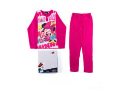 Hosszú vékony gyerek pizsama - Minnie egér - 122 - pink (evi_MIN101_pin_122)