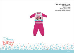 Minnie egér Disney Minnie egér baba pizsama - jersey pamut pizsama - pink - 98 (evi_MIN1429_pin_98)