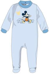  Disney Mickey egér baba velúr rugdalózó - világoskék - 0-1 hónapos babának (evi_MIC-VROMP-0062_vke_0-1)