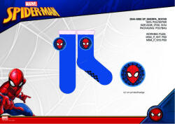 Pókember Spiderman csúszásgátlós meleg téli zokni gyerekeknek - sherpa zokni - sötétkék - 31-34 (evi_SP-2044-0880_31-34)