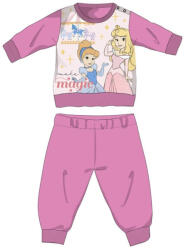  Disney Hercegnők téli vastag baba pizsama - pamut flanel pizsama - rózsaszín - 92 (evi_PRI-BFLAPYJ-0056_roz_92)