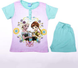  Rövid ujjú pamut gyerek pizsama - Jégvarázs - zöld - 134 (evi_FRO405_zol_134)