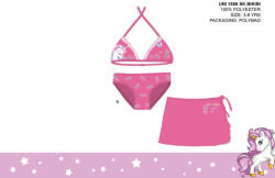  Unikornis fürdőruha szett kislányoknak - bikini háromszög felsőrésszel+szoknya - rózsaszín - 110 (evi_UNI1556_roz_1_110)