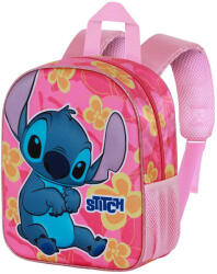  STITCH RÓZSASZÍN ELITE 3D HÁTIZSÁK - 25cm X 30cm X 10cm (evi_08197)